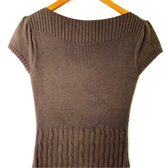 Ralph Lauren cable knit dress with cap sleeves and boat neckline,  midi - Picture 6 of 9